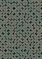 Abstract Geometric Pattern generative computational art illustration