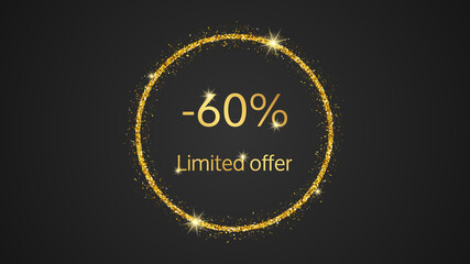 Limited offer gold banner