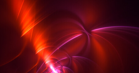 3D rendering abstract colorful fractal light background