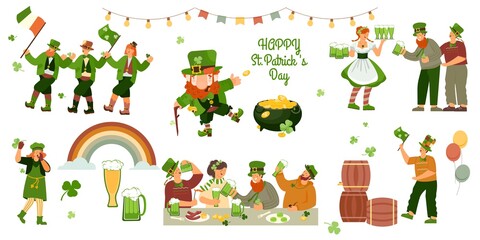Patricks Day Icons Collection