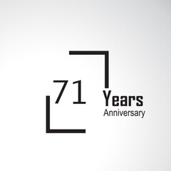 Obraz premium Year Anniversary Vector Template Design Illustration box