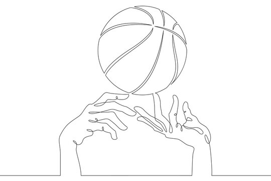 recommend clip art: Basketball game. Hands reach out to grab the basketball in the game. Basketball ball.