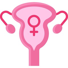 Cervix icon, International Women's Day related vector