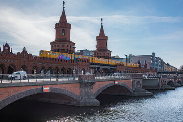 Fototapeta na wymiar Subway train in Berlin in Germany