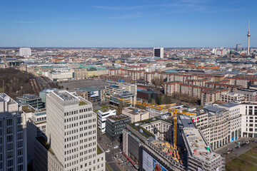 Skyline of Berlin in Germany