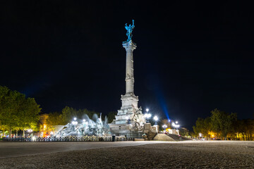 Monument of girondins people in Bordeaux in France
