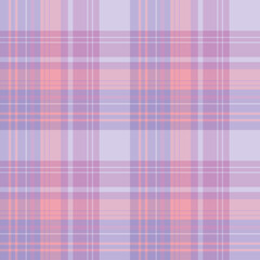 Seamless pattern in violet, lilac, purple and pink colors for plaid, fabric, textile, clothes, tablecloth and other things. Vector image.