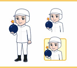 食品加工の仕事をしている人