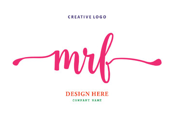 MRF lettering logo is simple, easy to understand and authoritative