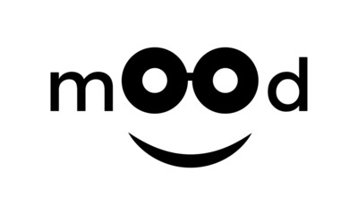 Obraz premium Mood Text Logo Design for print or use as poster, card, flyer or T Shirt