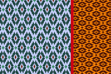 Geometric ethnic oriental seamless pattern traditional Design for background,carpet,wallpaper,clothing,wrapping,Batik,fabric,Vector illustration.embroidery style.