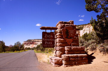 ザイオン国立公園　入場ゲート