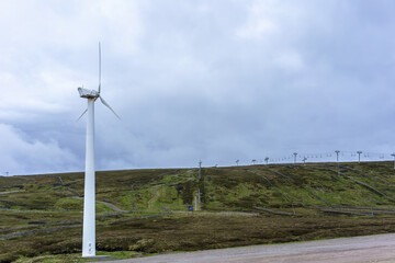 Beautiful scenery along the way of road trip from Inverness to Aviemore , Scotland