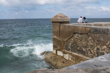 La promenade de bord de mer à la Havane, Cuba