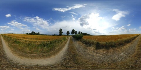 Fototapeta premium Late Summer Rural Landscape HDRI Panorama