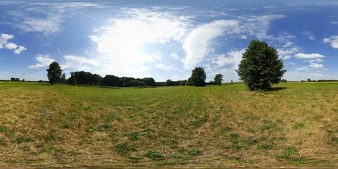 European village fields HDRI Panorama
