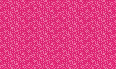 和柄　捻じ麻の葉文様　シームレスパターン　背景素材　ピンク