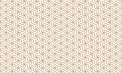 和柄　捻じ麻の葉文様　シームレスパターン　背景素材　金色