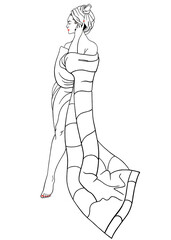 женщина в тюрбане разговаривает по телефону