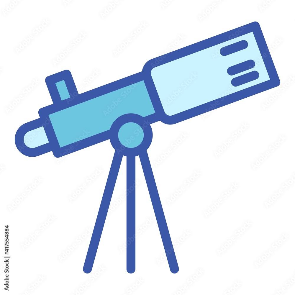 Aufkleber space telescope icon. outline space telescope vector icon for web design isolated on white backgroun