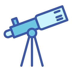 Space telescope icon. Outline space telescope vector icon for web design isolated on white background