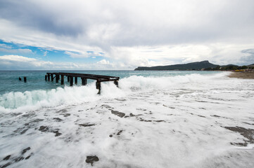 The coast of Mediterranean sea