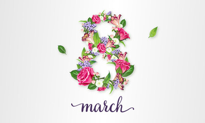 8 march bouquet of flowers