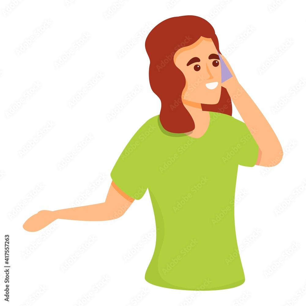 Aufkleber phone calling icon. cartoon of phone calling vector icon for web design isolated on white background