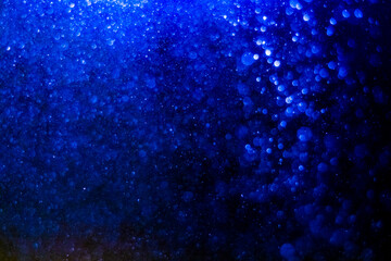 blue bokeh of lights