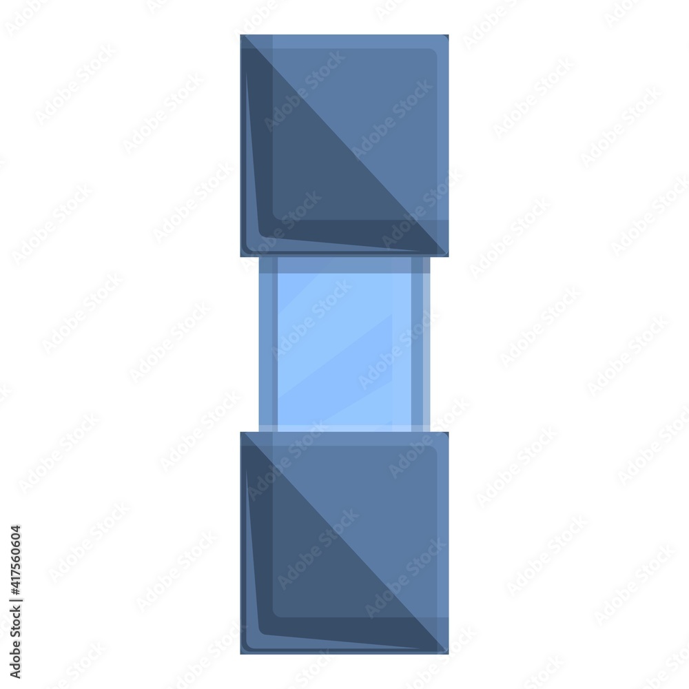 Poster variable resistor icon. cartoon of variable resistor vector icon for web design isolated on white ba
