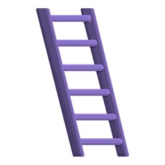 Ladder icon. Cartoon of ladder vector icon for web design isolated on white background