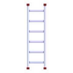 Ladder tool icon. Cartoon of ladder tool vector icon for web design isolated on white background