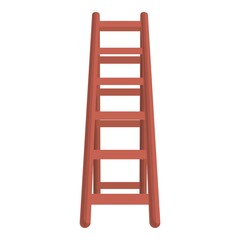 House hold ladder icon. Cartoon of house hold ladder vector icon for web design isolated on white background