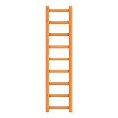 Extend ladder icon. Cartoon of extend ladder vector icon for web design isolated on white background