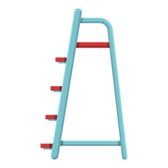 Work ladder icon. Cartoon of work ladder vector icon for web design isolated on white background