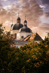 Church of St. Michael in Olomouc. Baroque building on the highest peak of the city, the pearl of the Baroque in Moravia.