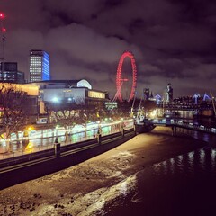 London South Bank at night