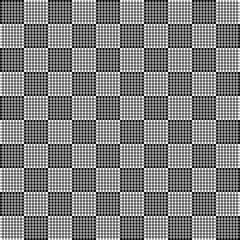 Cloth Black And White Vector Pattern. Black White Squares Cloth Pattern.