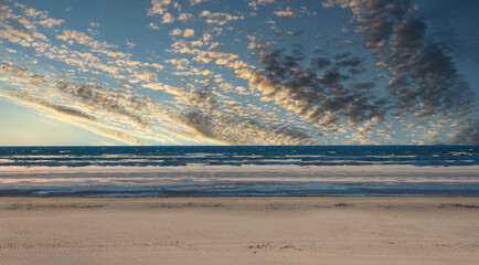 Baltic Sea Coast Beach in Winter