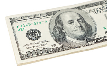 Dollars pack isolated on white background