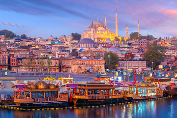 Naklejka premium Downtown Istanbul cityscape in Turkey