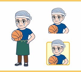 八百屋をしている白髪の男性