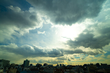 入道雲　大気不安定