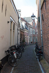 Naklejka na ściany i meble bicycles in the Amsterdam, Netherlands