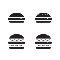 Burger icon. Fast food icon
