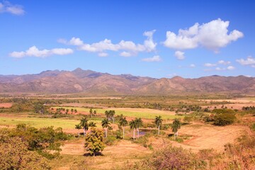 Cuba landscape - Valle de los Ingenios. Landscape of Cuba.