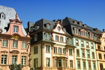 Fototapeta na wymiar Mainz, Germany. Old town in Germany. German landmarks.