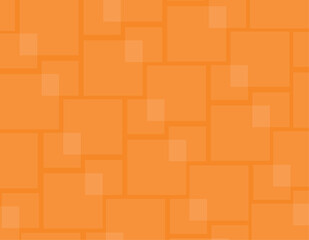 Abstract geometric squares and rectangles background with copy space, orange pattern, repeating elements, wallpaper