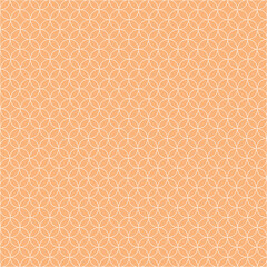 Abstract seamless pattern, geometric background made from circles, repeating elements, orange wallpaper