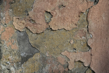 brown stucco wall, blank grunge vintage surface design